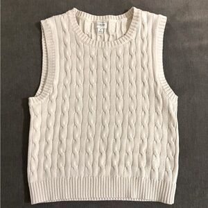 Jcrew cable knit sweater vest